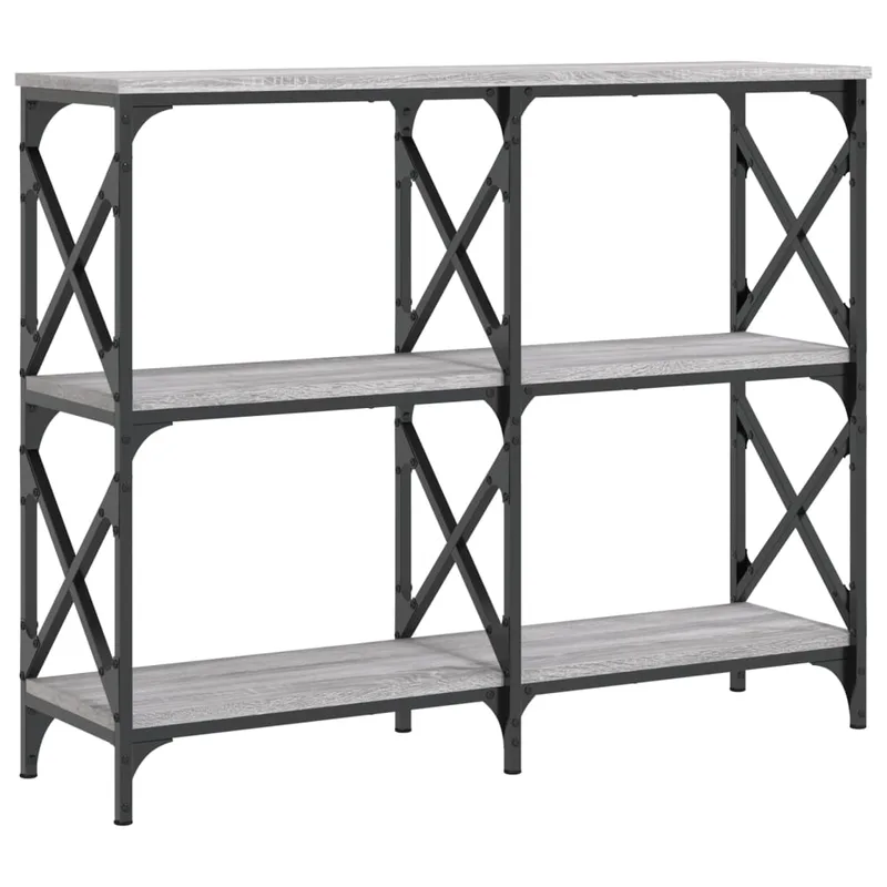 vidaXL Τραπέζι Κονσόλα Γκρι Sonoma 100x28x80,5 εκ. Επεξεργασμένο Ξύλο
