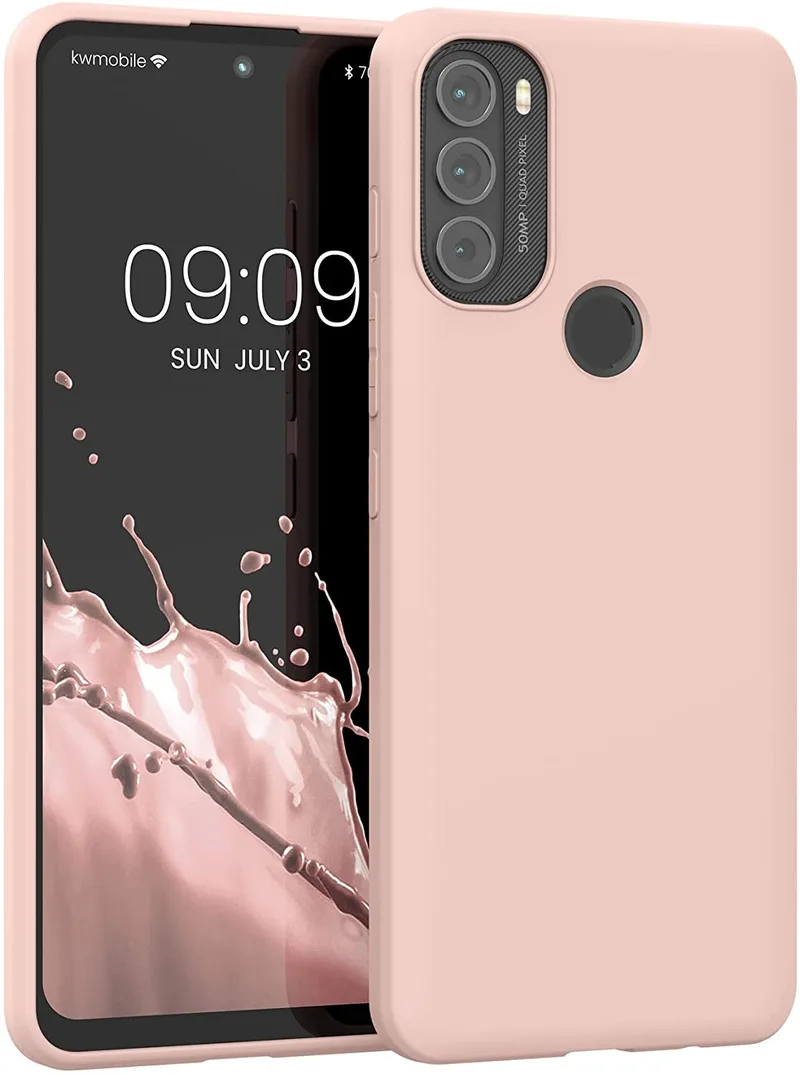 KWmobile Θήκη Σιλικόνης Motorola Moto G71 5G - Dusty Ροζ (56937.10)