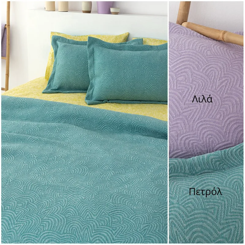 Κουβερτόριο Υπέρδιπλο 230X260 Palamaiki Adel Lilac (230x260)