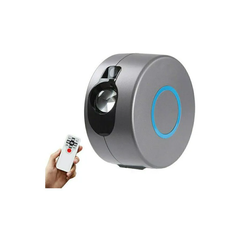 Περιστρεφόμενο Παιδικό Φωτιστικό Projector Aurora Starry Sky με Προβολή Αστεριών Γκρι 17x17x9εκ.