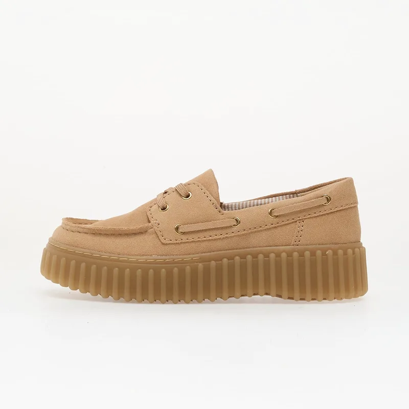 Sneakers Clarks Torhill Boat Μπεζ Suede EUR 38