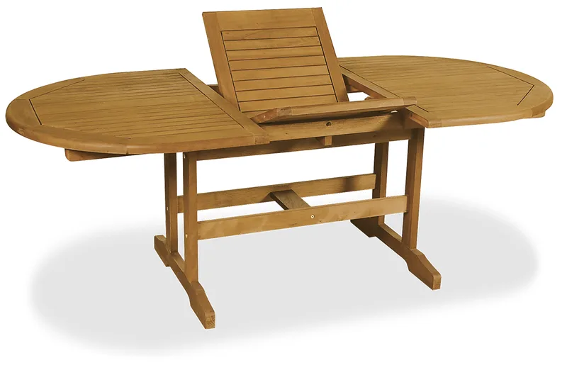 Ξύλινο Επεκτεινόμενο Τραπέζι Acacia Wood 180 + 60 = 240 x 100 x 72(h)cm