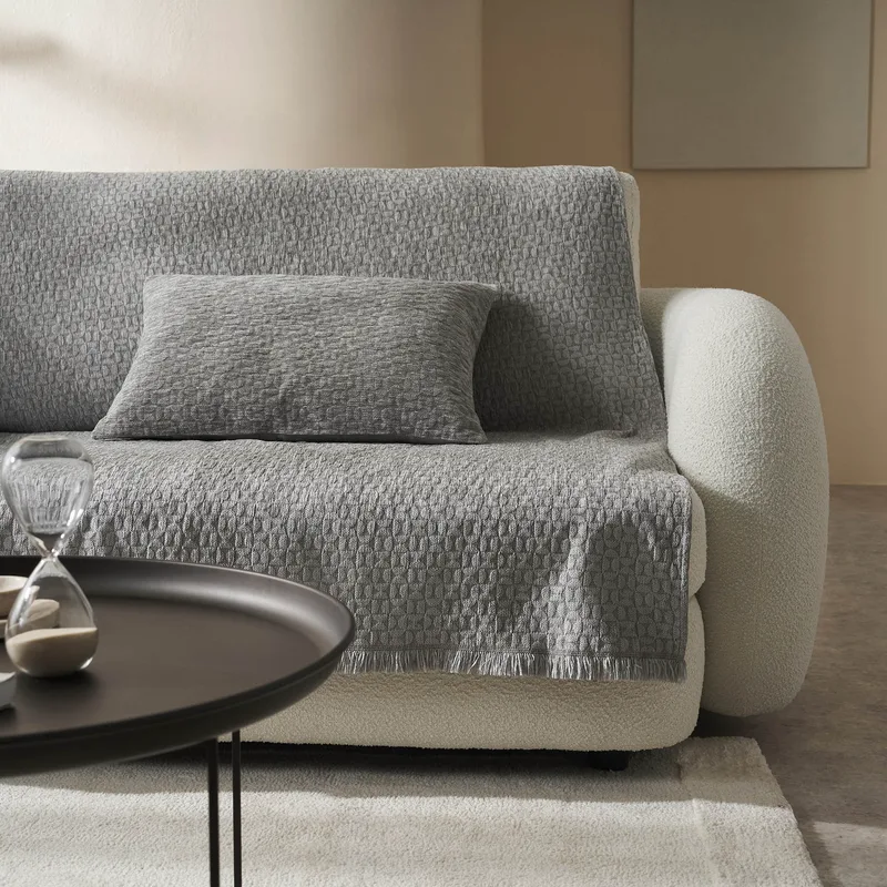 Ριχτάρι Τετραθέσιου Gofis Home Ondine Silver Grey 20-07-184-4/15 180x350