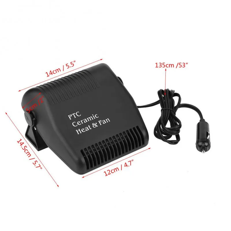 Αερόθερμο Ανεμιστήρας Αυτοκινήτου PTC Ceramic Heat & Fan 12V – OEM
