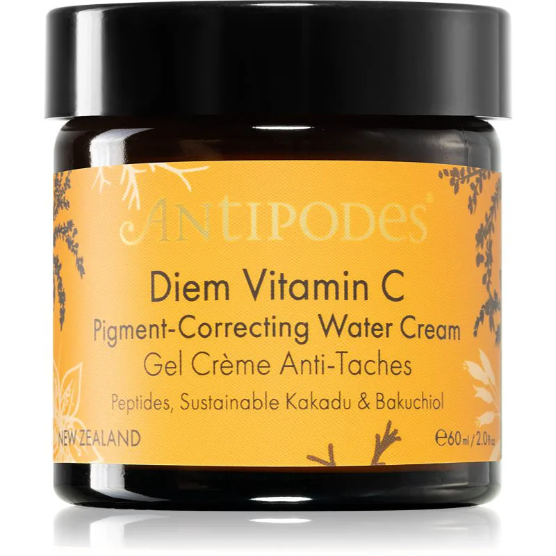 Antipodes Diem Vitamin C Pigment-Correcting Water Cream λαμπρυντική ενυδατική κρέμα κατά των χρωστικών κηλίδων με βουκαχιόλη 60 ml