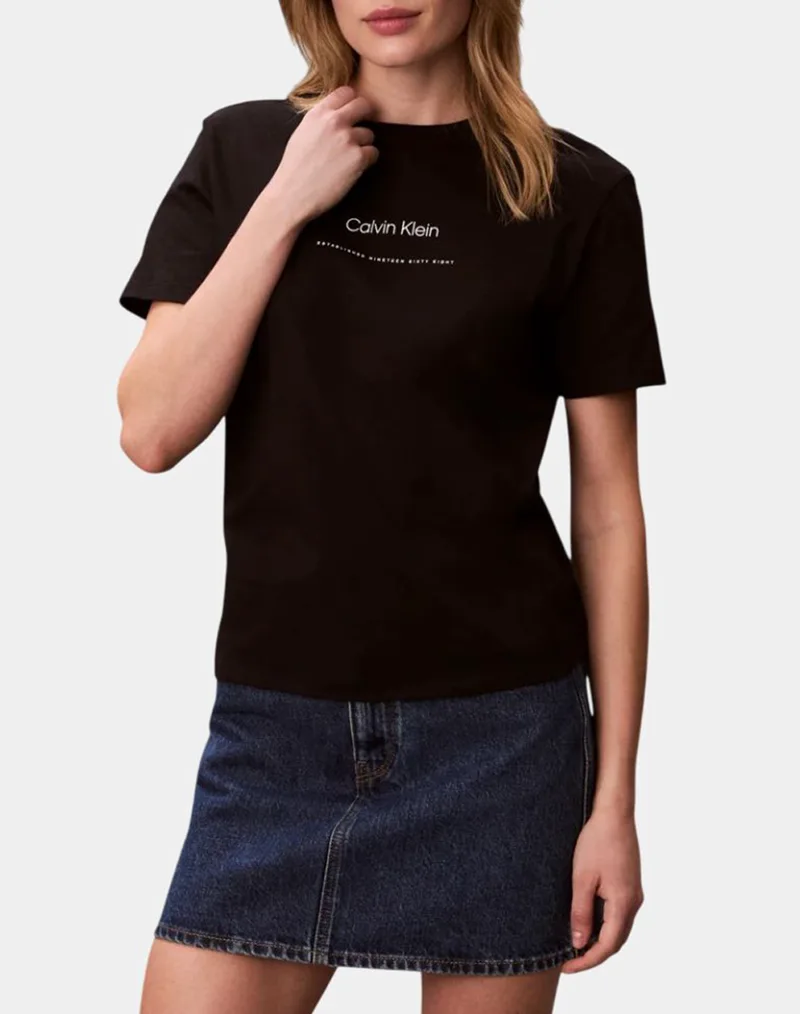 CALVIN KLEIN JEANS SS MULTI LOGO CLASSIC TEE LV047C811G-UB1 Black