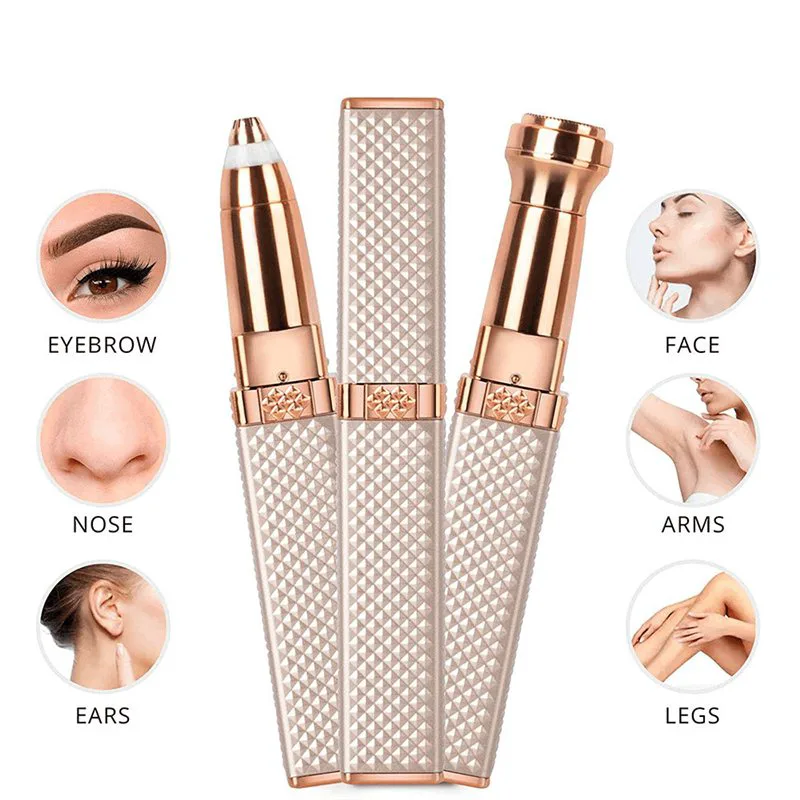Flawless Facial Eyebrow Hair Remover Trimmer Μηχανή Επαναφορτιζόμενη