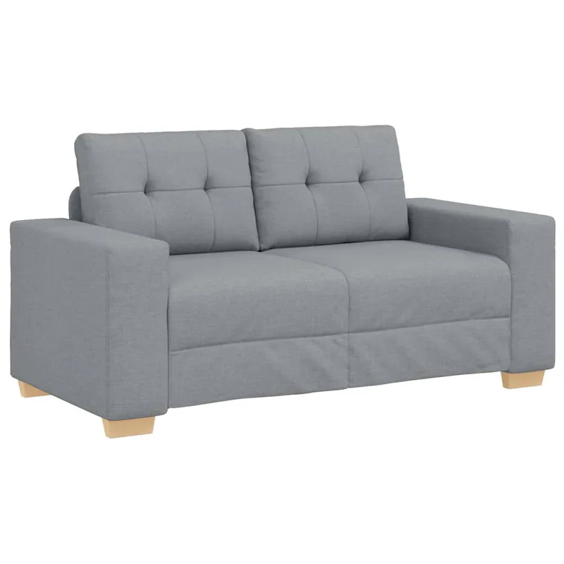 vidaXL Καναπές-Διθέσιος Ανοιχτό Γκρι 160 x 77 x 82 εκ. Ύφασμα