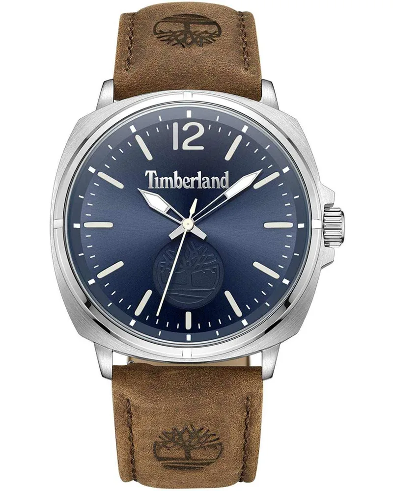 TIMBERLAND Williston - TDWGA0010603, Silver case with Brown Leather Strap