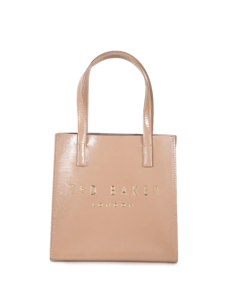 TED BAKER CRINION Crinkle Small Icon Bag 283873-STONE Biege