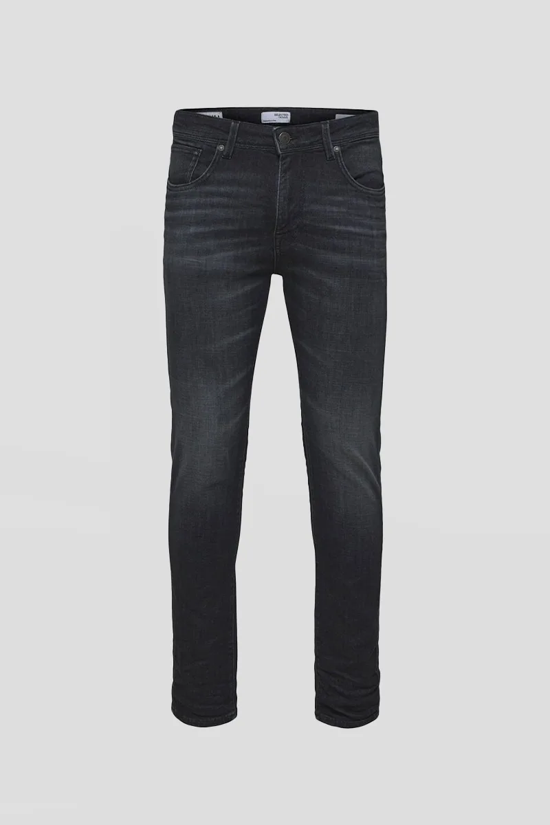 SELECTED HOMME Ανδρικό Γκρι Slim-Fit Dark Grey Jeans
