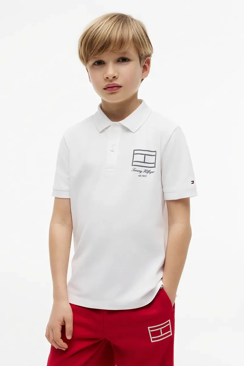 Tommy Hilfiger πόλο παιδικό με βαμβάκι