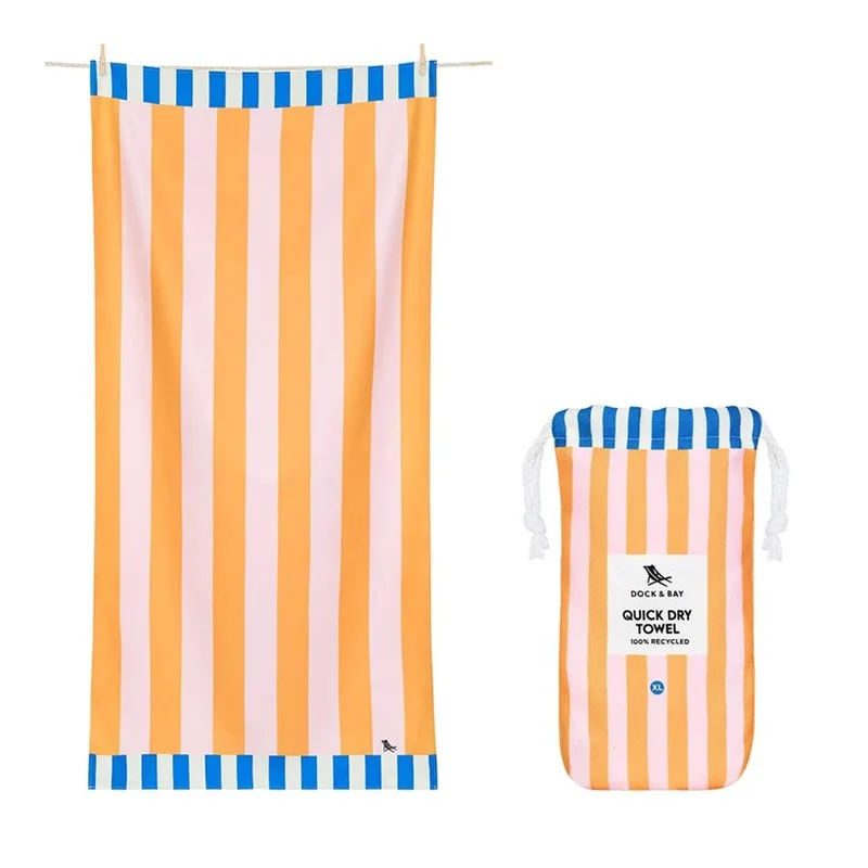 Dock & Bay Quick Dry Beach Towel - Mellow Yellow XL (200cm x 90cm)