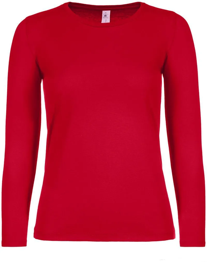 Γυναικείο μακρυμάνικο T- Shirt B & C TW06T Red