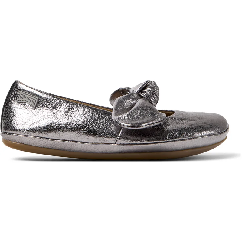 CAMPER Right Nina - Smart casual παπουτσια Για Κορίτσια - Γκρι, Μέγεθος 33, Smooth leather