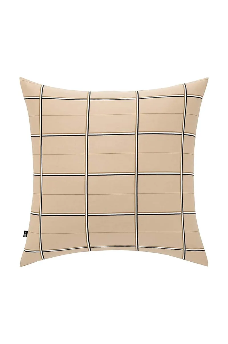 Βαμβακερή μαξιλαροθήκη BOSS BOSSCHEC Μπεζ 65 x 65 cm