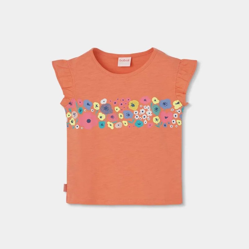 Μπλούζα μακό κορίτσι Boboli-313052-5146-Orange