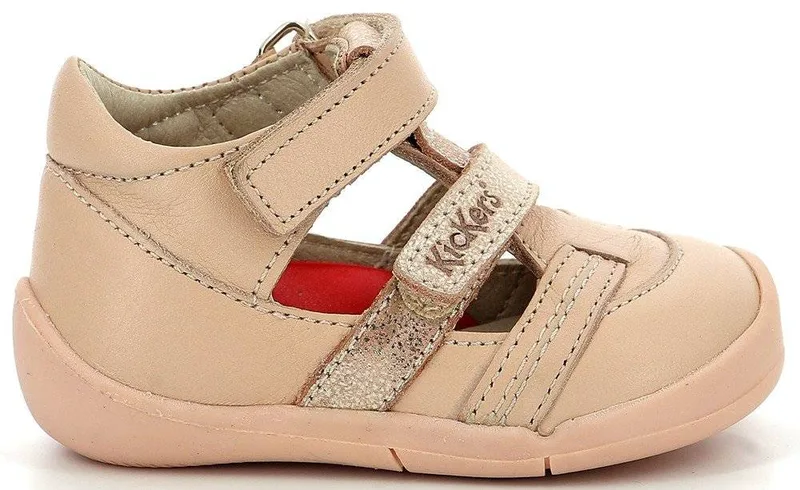 ΠΑΠΟΥΤΣΟΠΕΔΙΛΑ KICKERS WAFEL 927211 ΑΝΟΙΧΤΟ ΡΟΖ ΜΕΤΑΛΛΙΖΕ (EU:23)