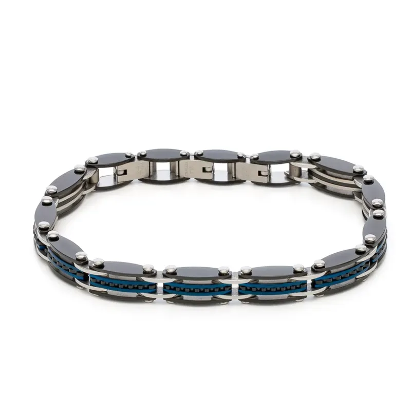 Ανδρικό βραχιόλι Visetti Stainless Steel 61C-BR403SBM 61C-BR403SBM Ατσάλι