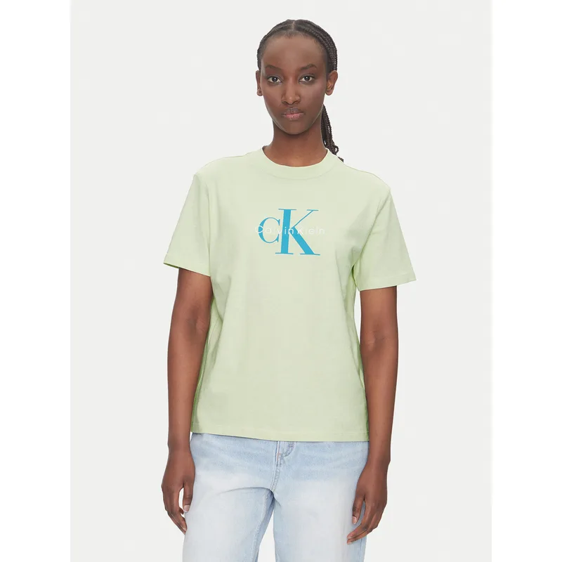 Calvin Klein Jeans T-Shirt Hero LV047B865G Μπεζ Regular Fit