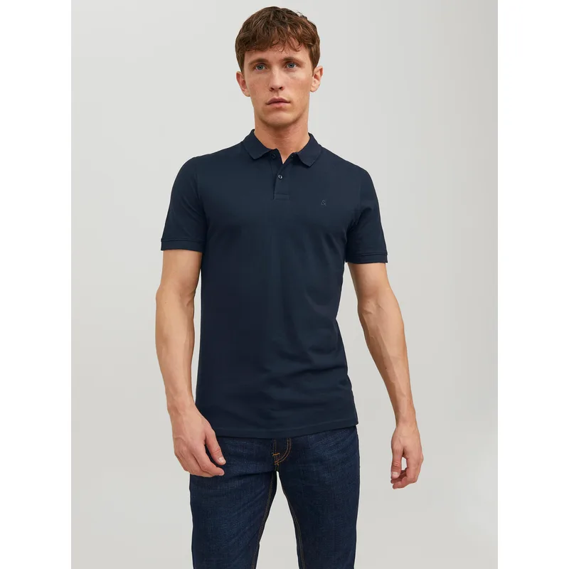 Jack & Jones Polo Basic 12136516 Σκούρο μπλε Slim Fit