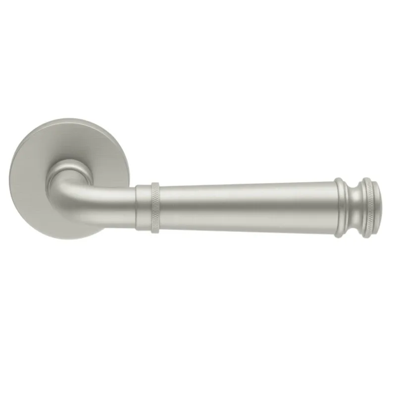 Πόμολα Πόρτας ILAVIO χειρολαβές με ροζέτα 2601 Titanium Blair (Τεμάχιο (αριστερό εξώπορτας))