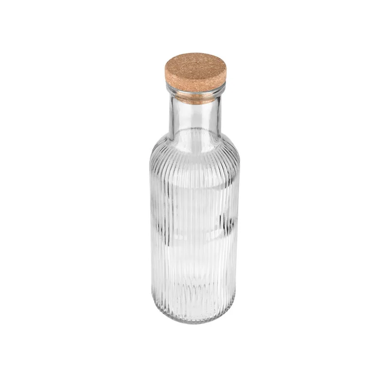 ESTIA ΜΠΟΥΚΑΛΙ ΓΥΑΛΙΝΟ 1000ml ΑΝΑΓΛΥΦΟ ΜΕ ΦΕΛΛΟ ΔΙΑΦΑΝΟ 00-21887