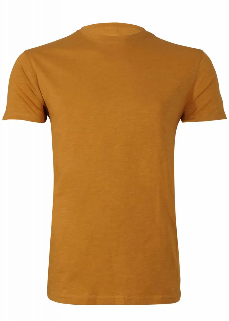 Ανδρικό t-shirt κοντό μανίκι λαιμόκοψη. Basic Collection ΚΑΜΕΛ