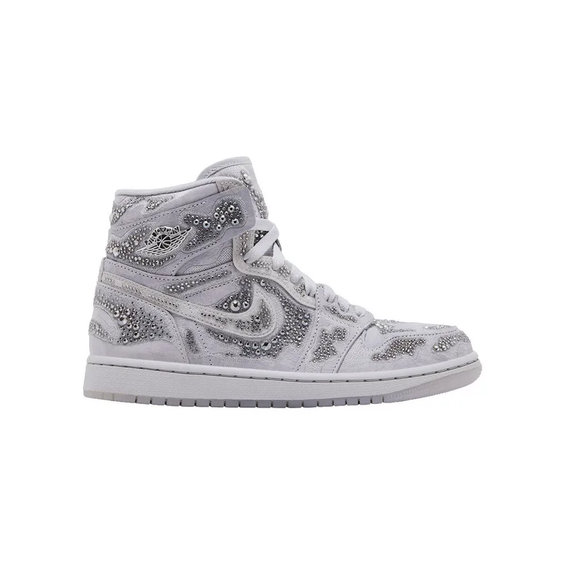 Ψηλά Sneakers Nike Jordan 1 Retro High OG Swarovski Vast Grey (Women's)