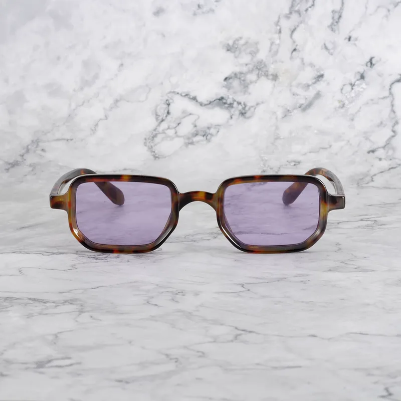 BILLIE Tinted Sunglasses | Tortoise | Purple Shades | Explicit Poets Sunglasses
