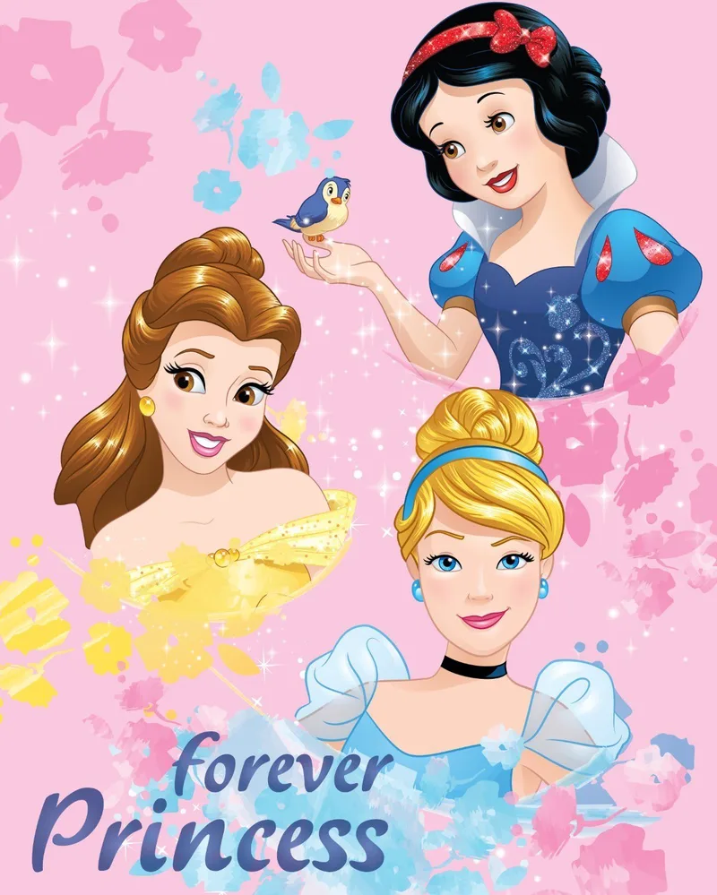 Κουβέρτα Fleece Κούνιας Disney Dimcol Princess 045 130x170