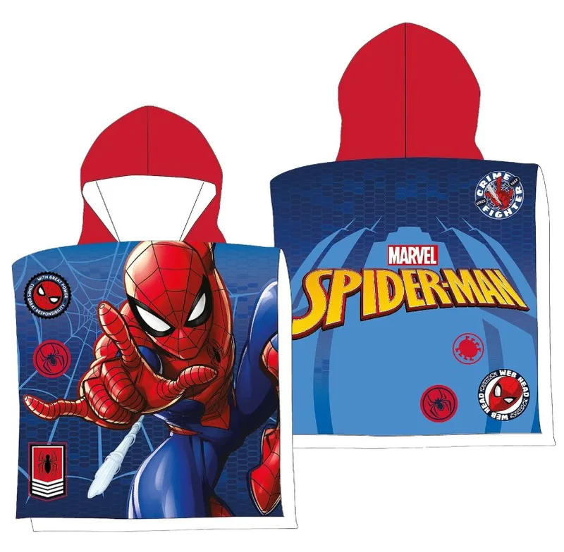 Πόντσο Quick Dry Microfiber 50x100εκ. Spiderman
