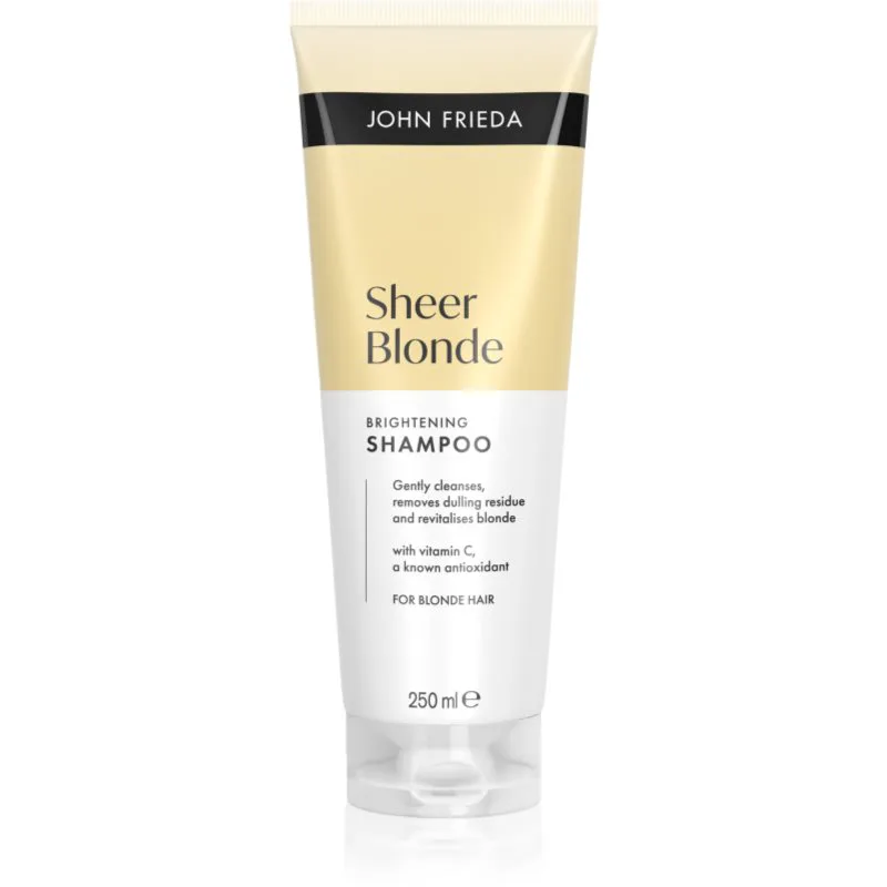 John Frieda Sheer Blonde Brightening Shampoo λαμπρυντικό σαμπουάν για ξανθά μαλλιά 250 ml