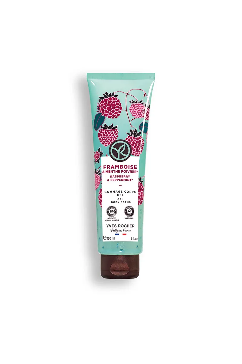 Yves Rocher Raspberry & Peppermint Gel Body Scrub 150 ml - 70415