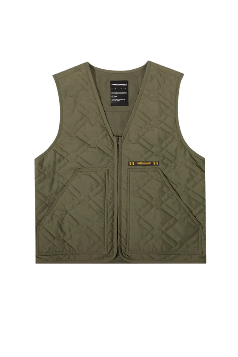 THE HUNDREDS Ανδρικό Αμάνικο Μπουφάν Link Cable Vest - ΧΑΚΙ-T24W103011-KHAKI