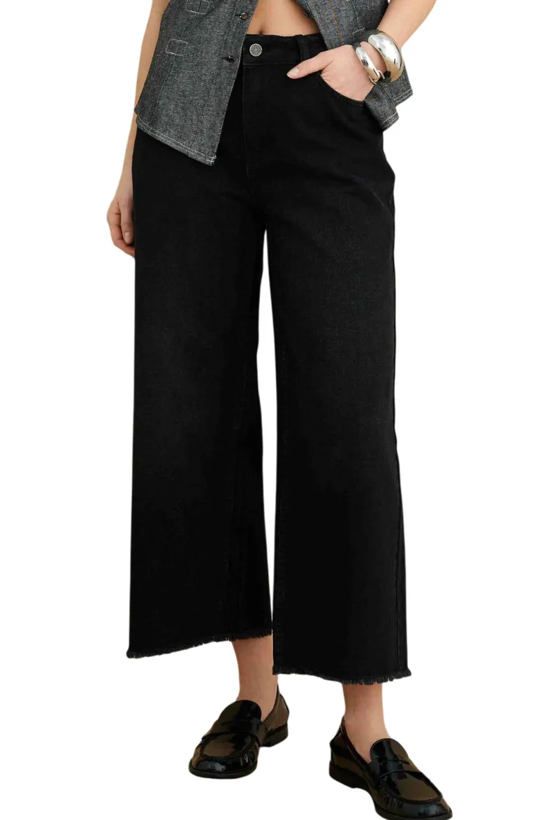 Παντελόνι Jean Attrattivo Cropped 9923036-BLACK Γυναικείο