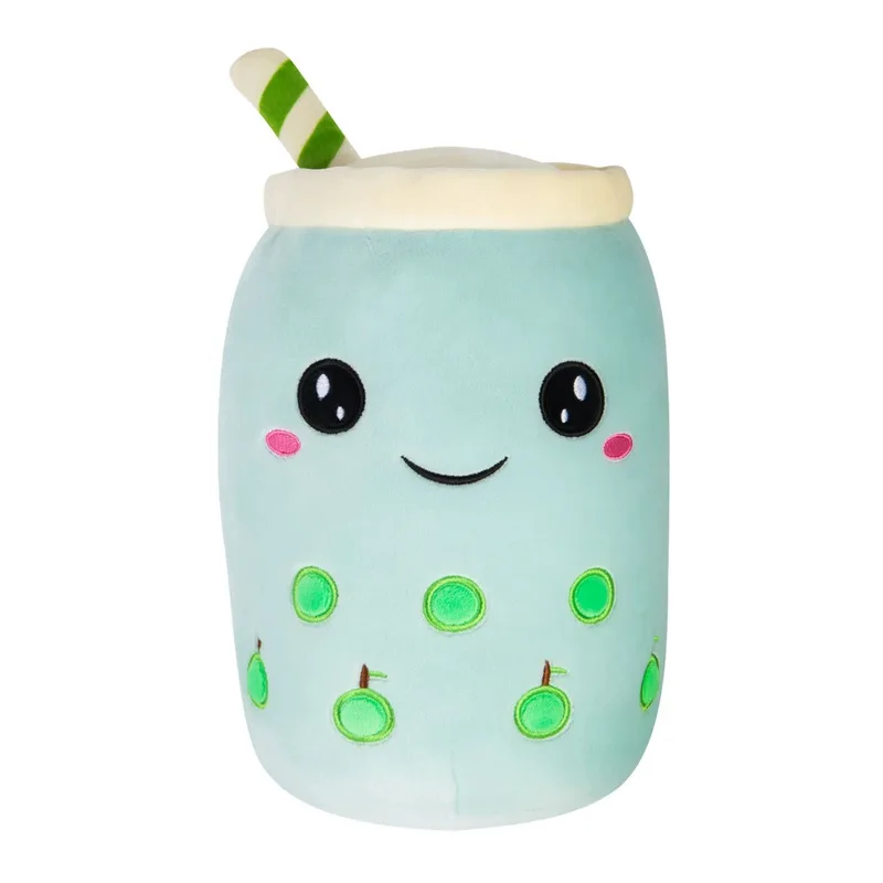 Λούτρινο Pms Boba Bubble Tea Green Apple Γαλάζιο 20cm