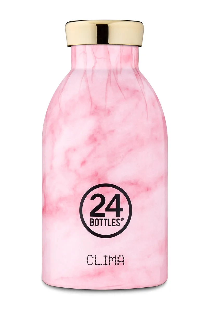 24bottles - Θερμός Clima Ροζ Marble 330ml