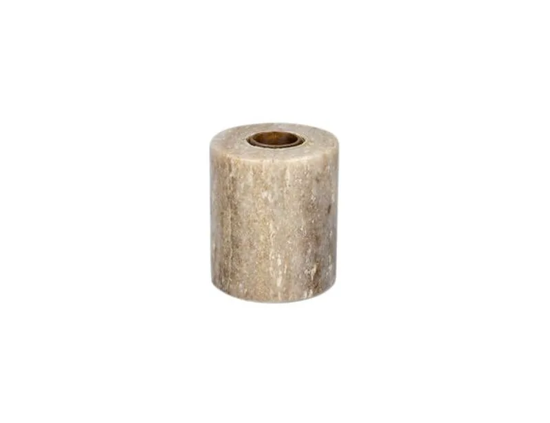 Κηροπήγιο Από Μάρμαρο 4x4x4.5cm Γκρί Kaeming