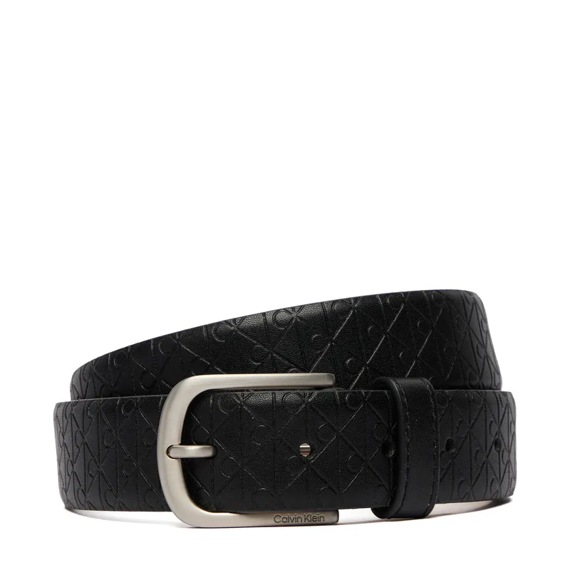 Ζώνη Calvin Klein Casual Pin Buckle Aop 32Mm Fixed LV04D7074G Μαύρο