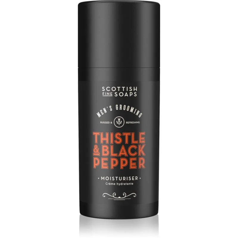 Scottish Fine Soaps Thistle & Black Pepper ενυδατική κρέμα για πρόσωπο για άντρες 100 ml