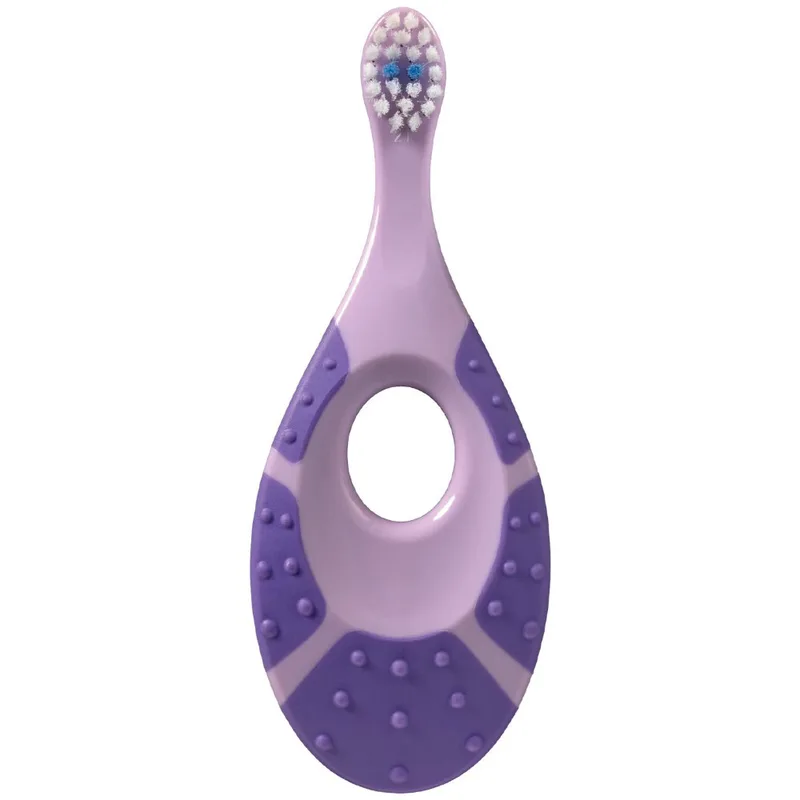 Jordan Step By Step Extra Soft 0-2 Years Toothbrush Βρεφική Μαλακή Οδοντόβουρτσα Κατάλληλη από 0 Έως 2 Ετών 1 Τεμάχιο - Λιλά / Μωβ