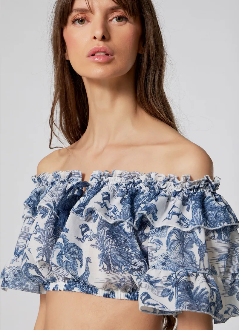 WOMEN'S CROP TOP JUNGLE