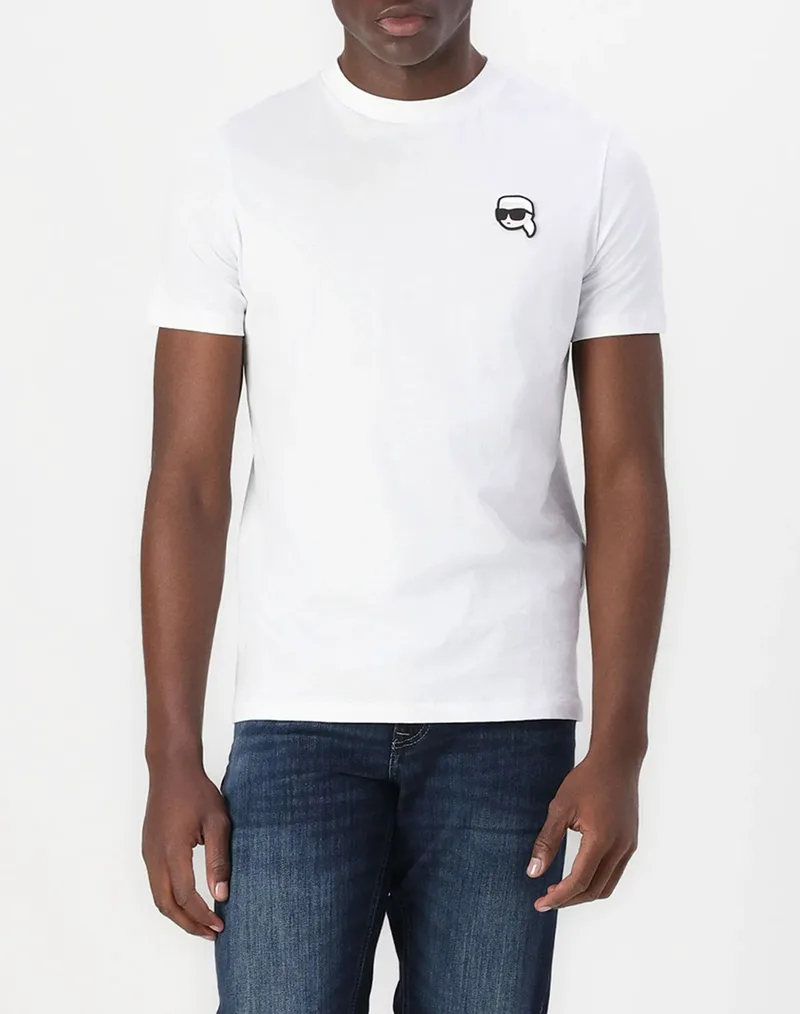 KARL LAGERFELD T-SHIRT CREWNECK NOS 755710-500224-10 White