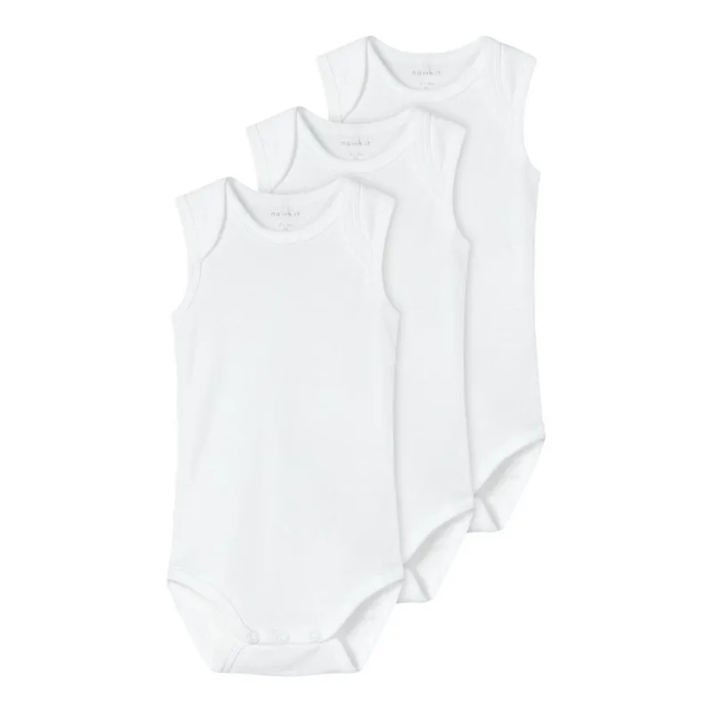 Σετ 3 τεμ. φορμάκια μπεμπέ unisex Name it-13209201-Bright White