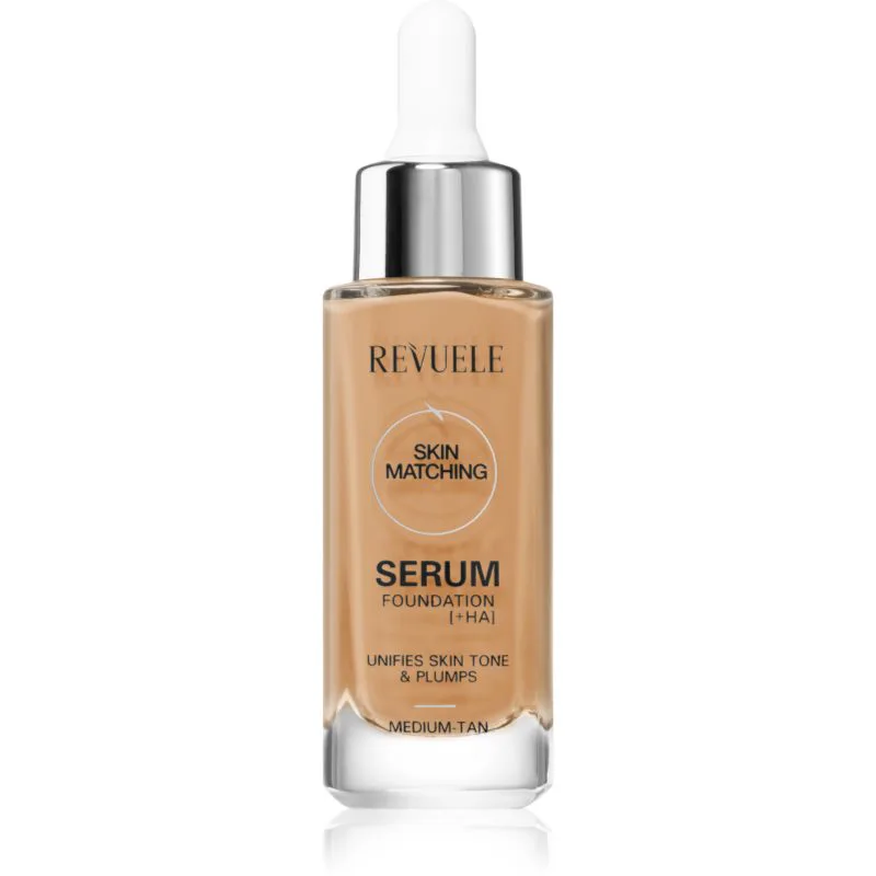 Revuele Serum Foundation [+HA] ενυδατικό μεικ απ για ενοποίηση τόνου της απόχρωσης δέρματος απόχρωση Medium-Tan 30 ml