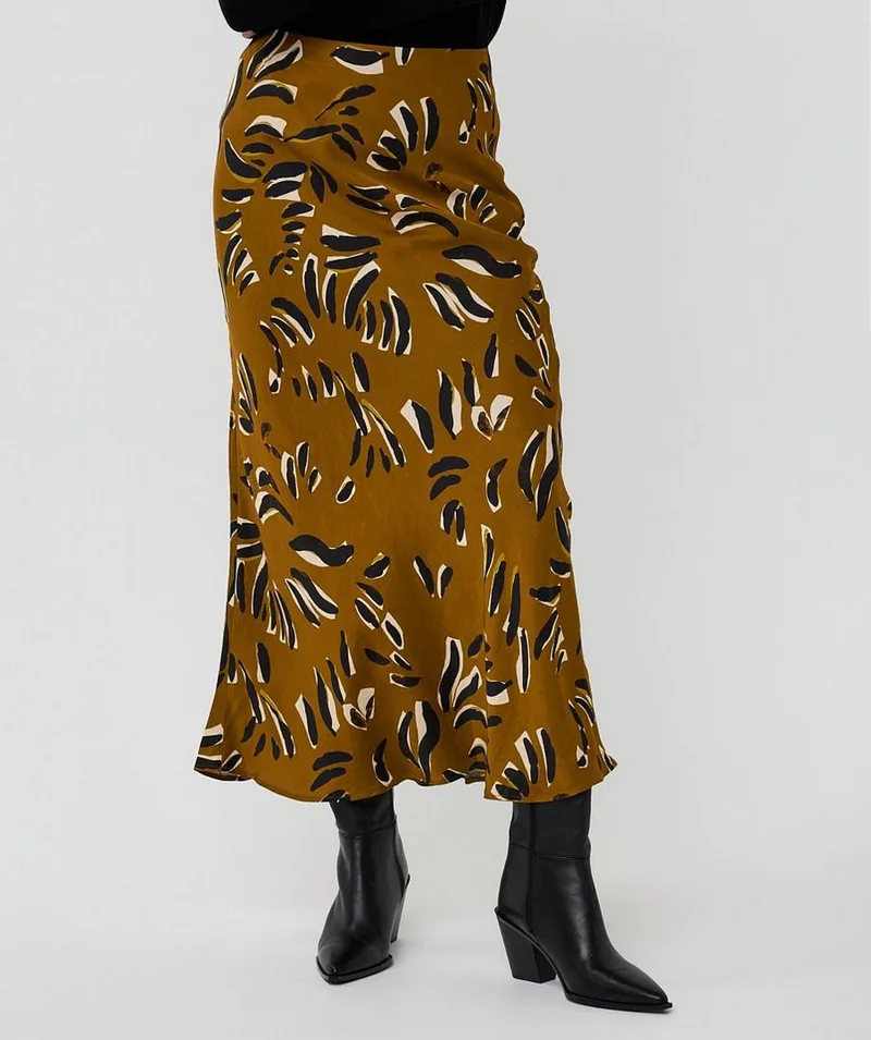 EsQualo Γυναικεία Φούστα Harmony Maxi Με Print