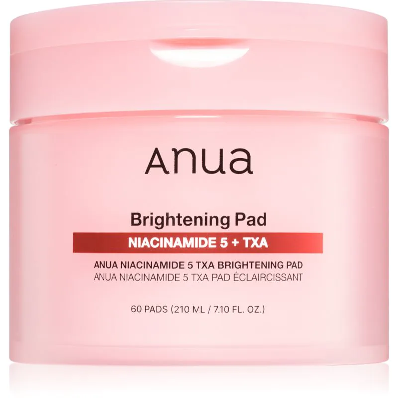 Anua Niacinamide 5% + TXA Brightening Pad επιθέματα τόνωσης για λαμπρότητα και ενυδάτωση 60 τμχ