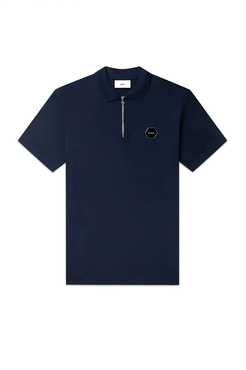 BALR. POLO HEX-SERIES LOGO ΜΕΤΑΛΛΙΚΟ ΜΠΛΕ