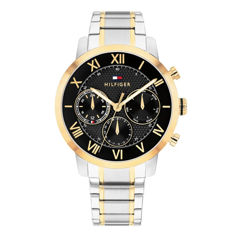 TOMMY HILFIGER Oxford Τwo Tone Stainless Steel Bracelet 1710729